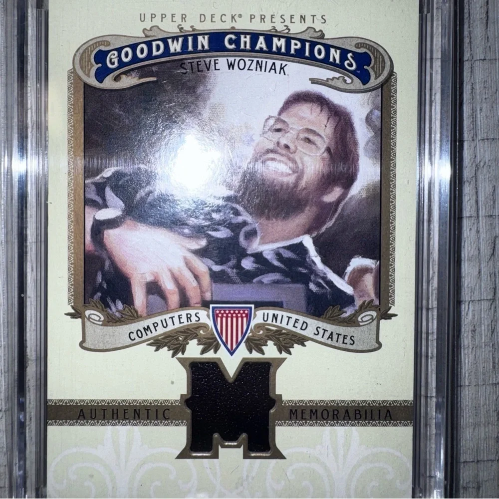 2012 Upper Deck Goodwin Champions Steve Wozniak Authentic Memorabilia DT63C